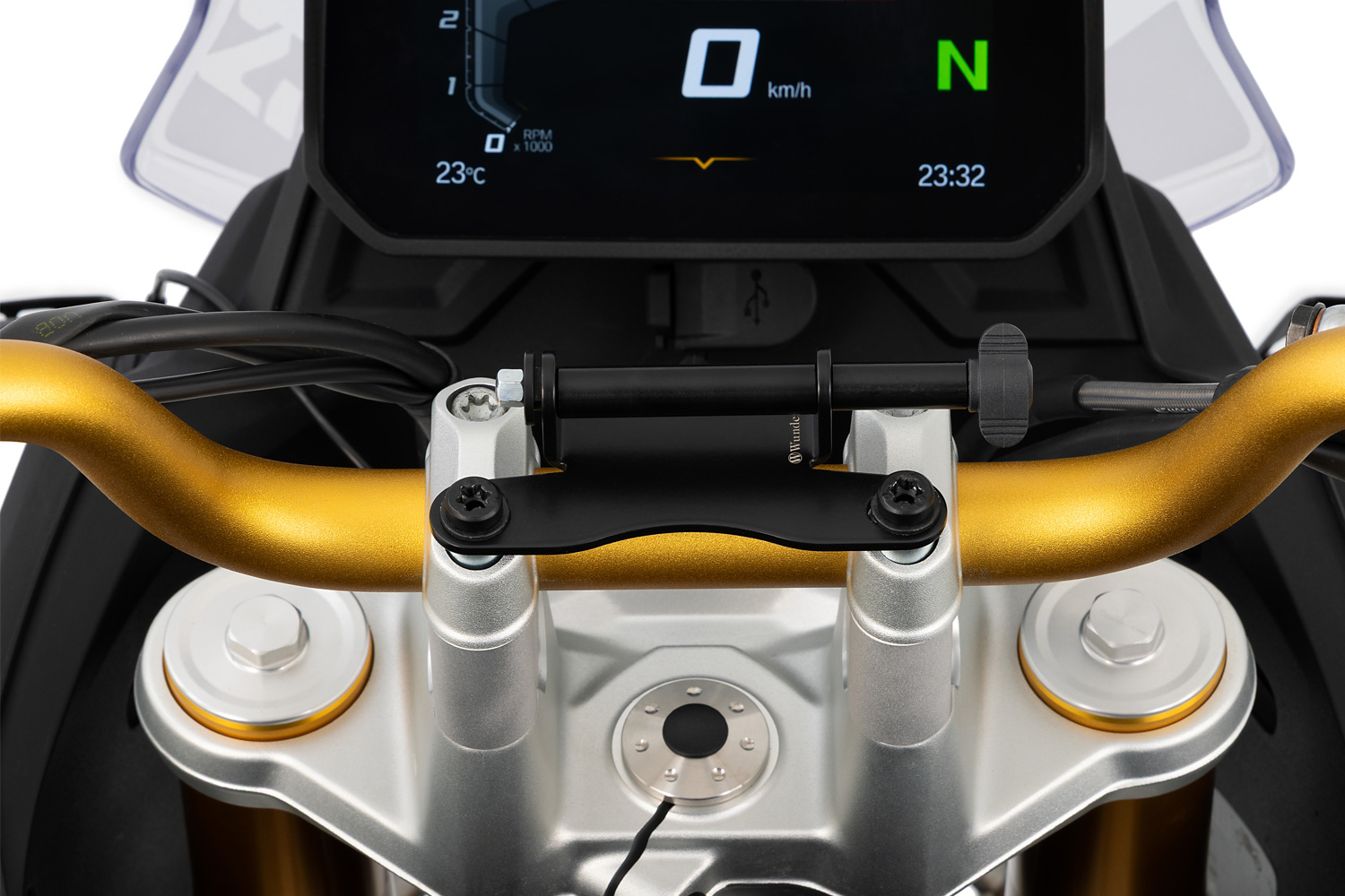Wunderlich Geräteträger Lenkerklemmung mit Lenkererhöhung F 450 GS