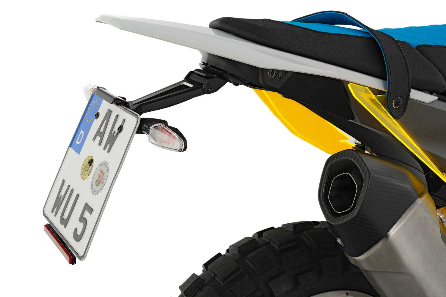 Wunderlich Kennzeichenträger R 1300 GS + RS (mit 3-in1-Kombiblinkleuchte)