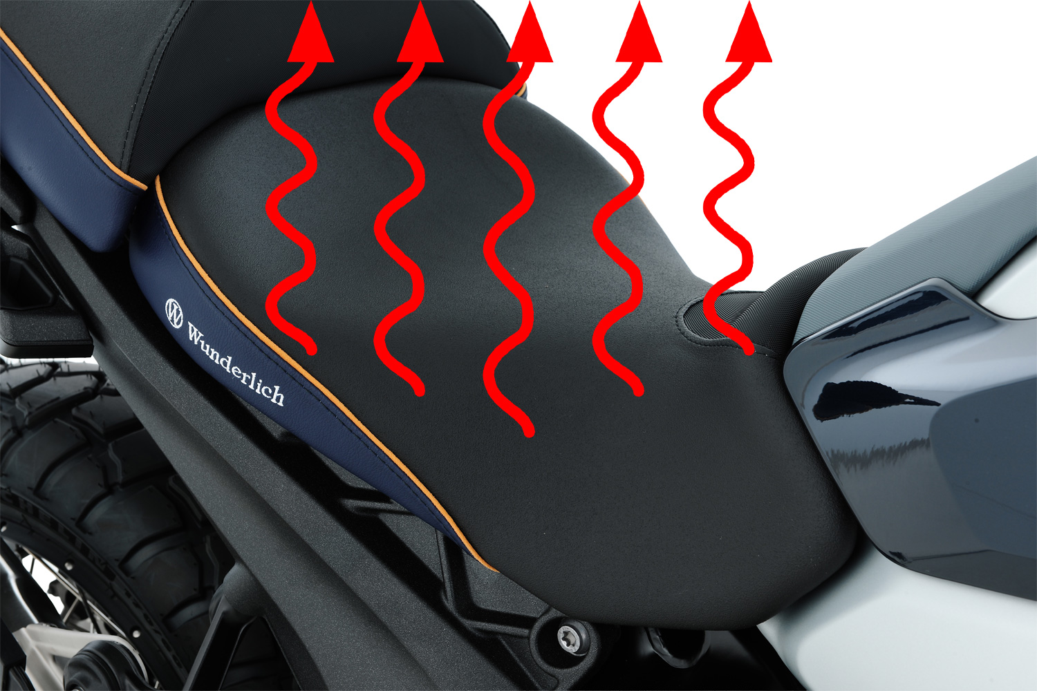 Selle conducteur Wunderlich AKTIVKOMFORT avec chauffage Smart Plug & Play R 1300 GS