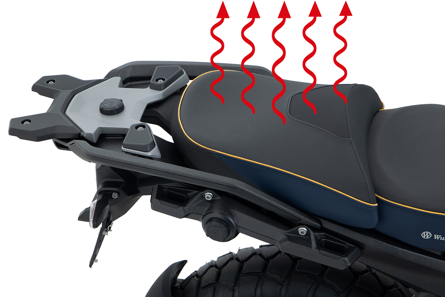 Wunderlich Passenger Seat AKTIVKOMFORT with Seat Heating Smart Plug & Play R 1300 GS