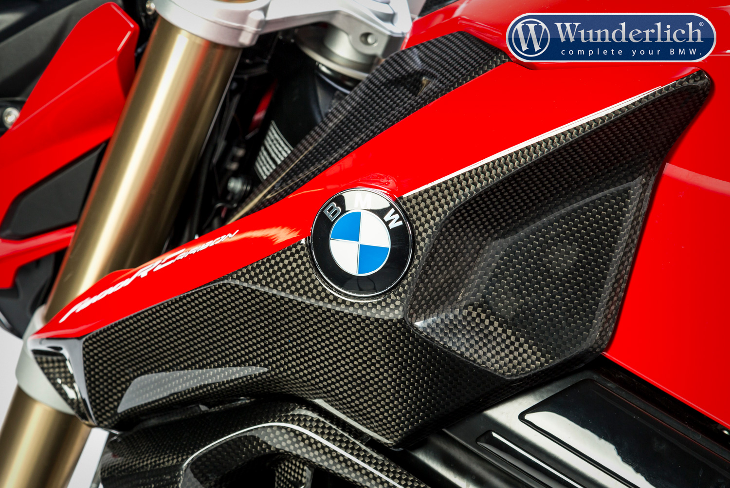 Intake pipe cover carbon BMW F 800 R 2015 from Wunderlich