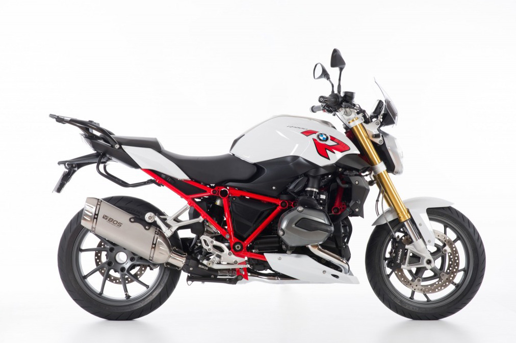 BOS slip-on silencer for the R 1200 R/RS LC Desert Fox (EURO 4)