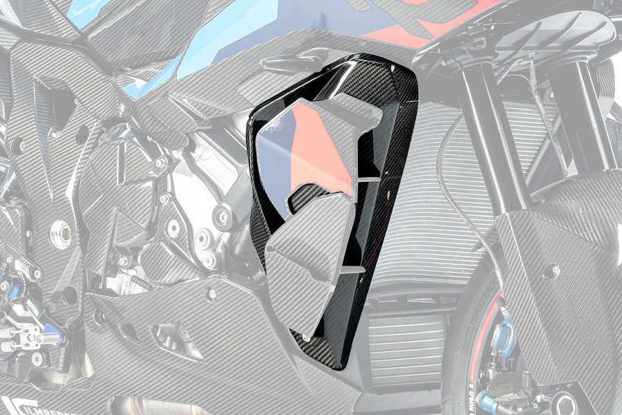 Ilmberger Cover on Radiator Fairing + Winglet Mount M 1000 XR