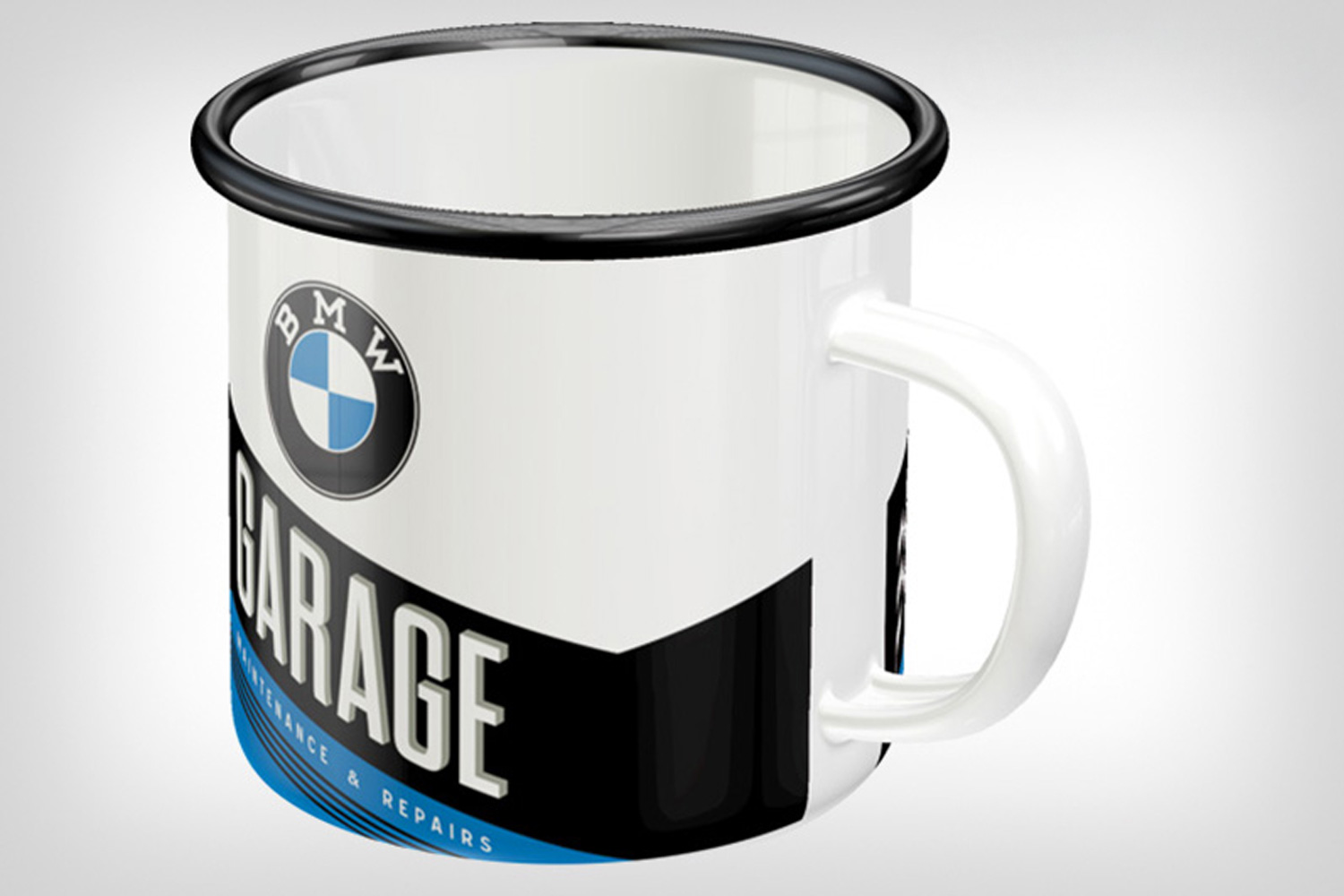 Emaille-Becher GARAGE von Nostalgic Art