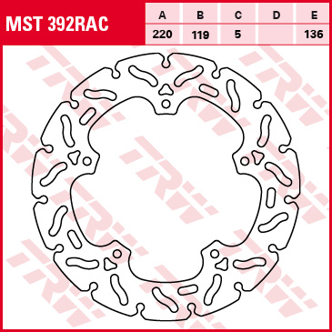 Disque de frein TRW MST392RAC