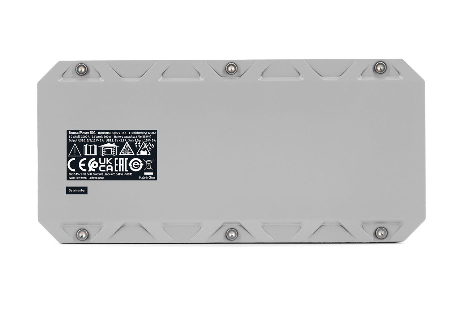 Booster de démarrage 12 V avec fonction batterie externe NOMAD POWER 501