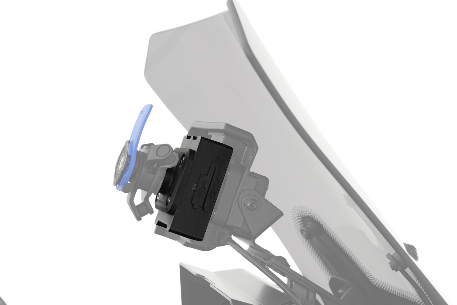 Wunderlich USB-Ladebox mit Quad Lock Adapterplatte
