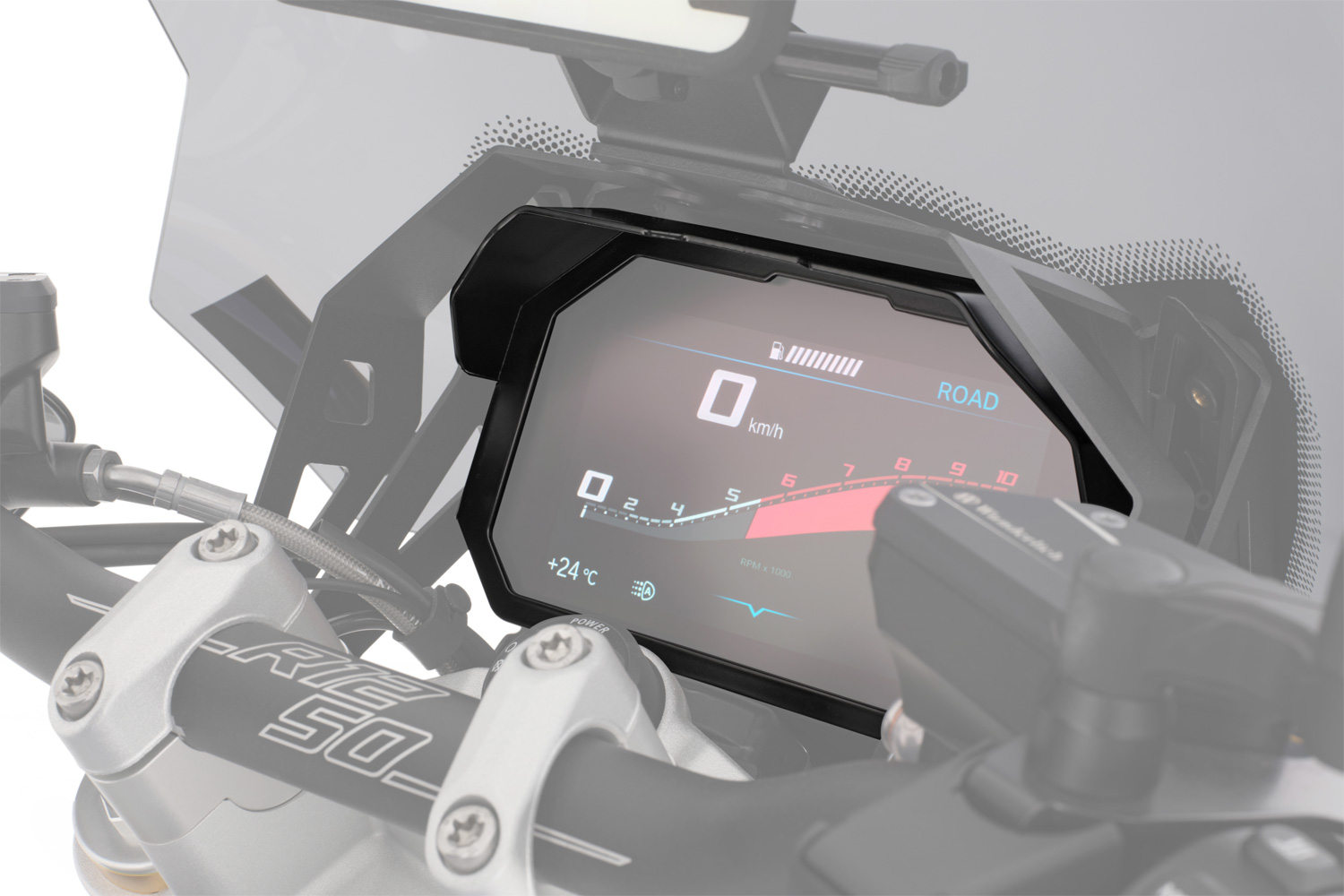 Wunderlich TFT-Display-Diebstahlschutz mit integriertem Blendschutz