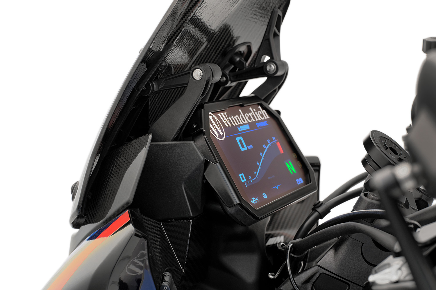 Wunderlich TFT-Display-Diebstahlschutz mit Blendschutz-Vorbereitung M/S 1000 XR (2024-)