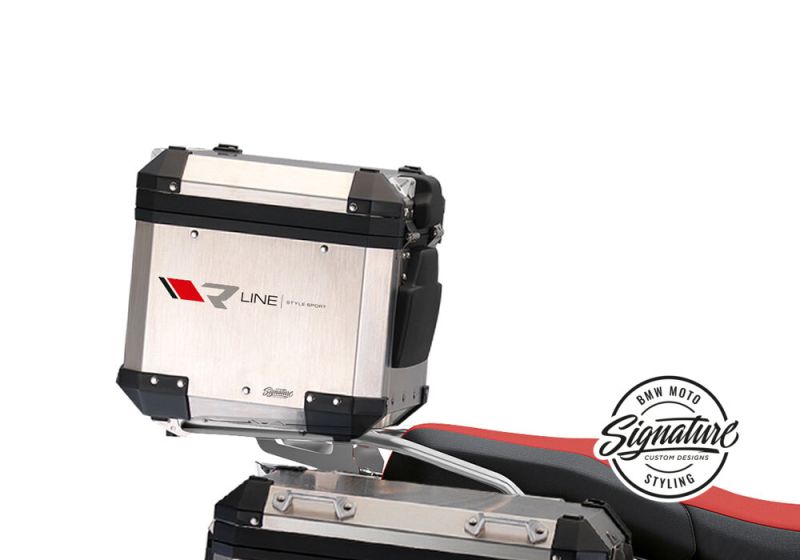 Juego de decoraciones para top case de aluminio original BMW Wunderlich